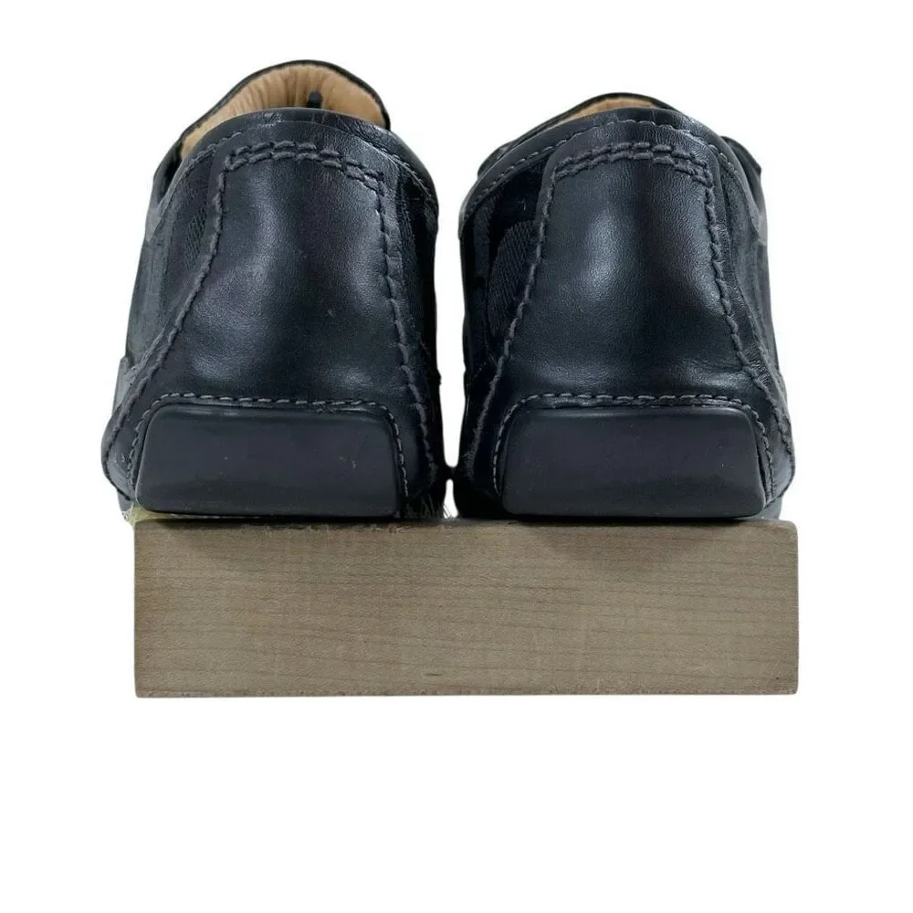 Coach Suee Black Monogram Canvas/Leather Lace-up Comfort Sneakers Size 6.5